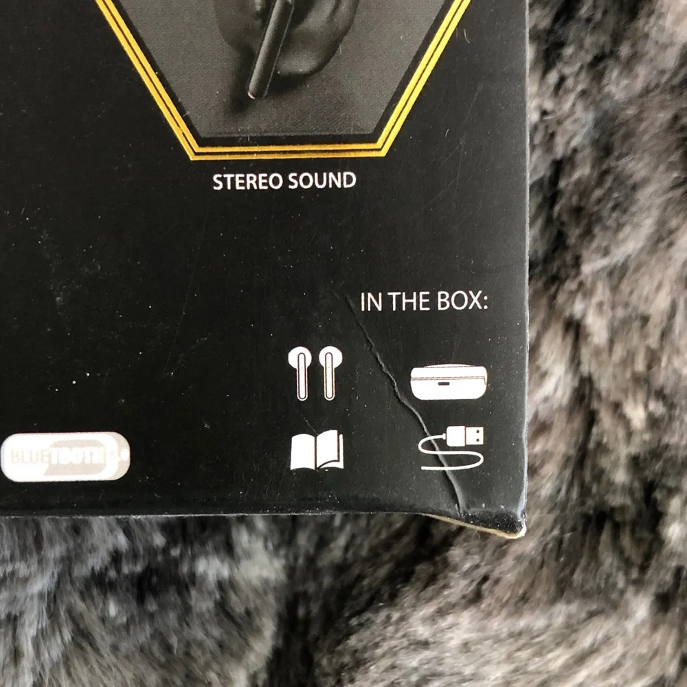 Purple Wireless Earbuds with Portable Charging Case